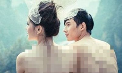 Phản cảm ảnh cưới “nude hoàn toàn” của cặp đôi người Trung Quốc