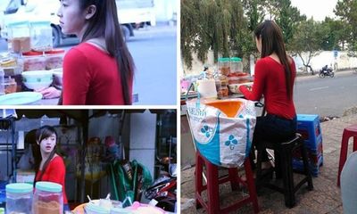 4 hot girl bán đồ vỉa hè làm mê mẩn cộng đồng mạng Việt