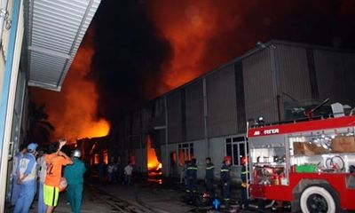 Toàn cảnh vụ cháy Khu công nghiệp Quang Minh