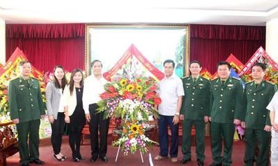 Phó trưởng Ban tổ chức TW chúc mừng Bộ Chỉ huy BĐBP Hà Tĩnh