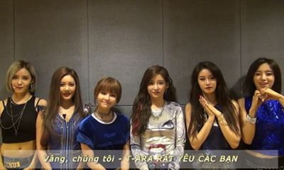 Nhóm T-ara liên tiếp nói yêu fan Việt khi trở lại ngày 10/1/2015