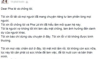 Dương Yến Ngọc bất ngờ xin lỗi Pha Lê và chồng sau scandal
