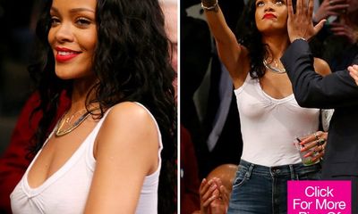 Rihanna vẫn vô tư đi xem bóng rổ dù 