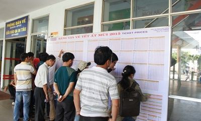Ga Sài Gòn tiếp tục bán vé tàu Tết Ất Mùi 2015 qua mạng