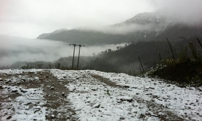 Hôm nay, mưa tuyết phủ trắng núi rừng Sa Pa