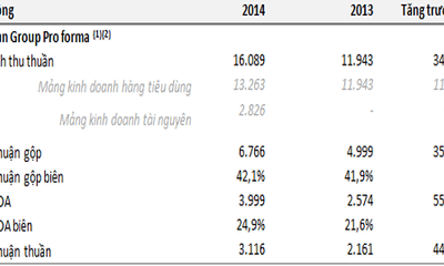 Masan Group đạt kết quả kinh doanh kỷ lục trong năm 2014