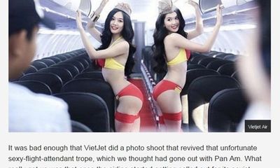 Ngọc Trinh mặc bikini chụp quảng cáo Vietjet đứng đầu Top 10 thảm họa 2014
