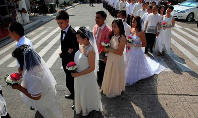 700 cặp đôi tổ chức lễ cưới vào Valentine 2015