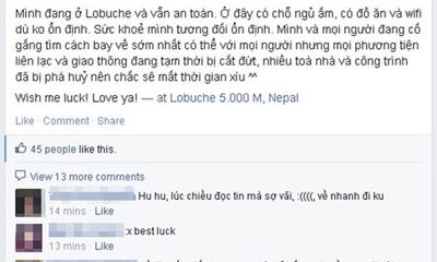 Thông tin mới nhất về người Việt ở tâm động đất Nepal 