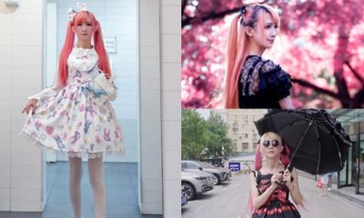 Trung Quốc: Người đàn ông trang điểm, mặc váy kiểu công chúa đi làm mỗi ngày