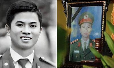 Truy tặng Huy hiệu Tuổi trẻ dũng cảm cho Đại uý Trần Trung Hiếu hy sinh trong khi làm nhiệm vụ