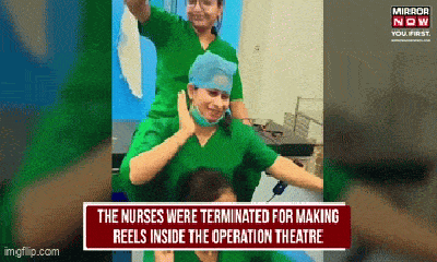 Cầm dụng cụ phẫu thuật nhảy múa quay clip đăng lên mạng, ba nữ y tá bị sa thải 