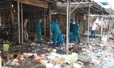 Cháy lớn tại chợ Bình Thành, thiệt hại hàng tỷ đồng