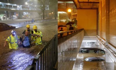 Hong Kong hứng chịu đợt mưa lớn nhất trong 140 năm qua, nước lũ mênh mông