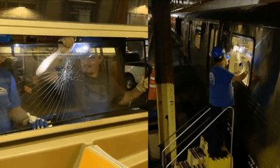 New York: 97 cửa kính tàu điện ngầm bị đập vỡ chỉ trong một đêm