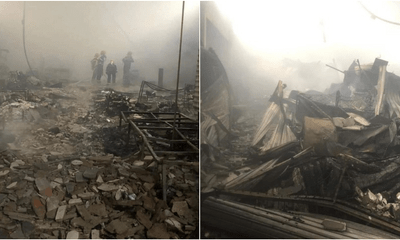 Hơn 300 gian hàng bị thiêu rụi trong vụ cháy chợ Khe Tre ở Thừa Thiên - Huế