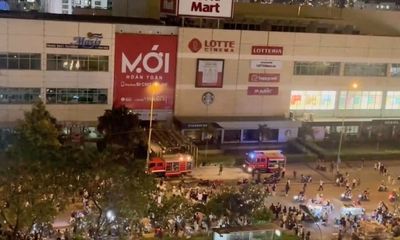 Vụ cháy trong siêu thị Lotte Mart ở TP.HCM: Công an xác định do chập điện máy hút khói