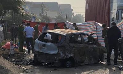 Vụ ô tô bị cháy đen, 1 người chết ở Thái Bình: Nhận định nguyên nhân Trung úy công an tử vong