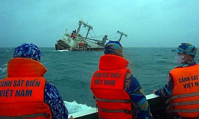 Vụ tàu hàng bị chìm gần đảo Phú Quý: Phát hiện thi thể thuyền viên sau hơn 10 ngày mất tích