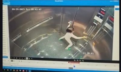 Bé gái bình tĩnh xử lý sự cố mắc kẹt trong thang máy khiến dân mạng thán phục