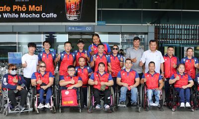 Đoàn Thể thao người khuyết tật Việt Nam lên đường tham dự ASEAN Para Games 12