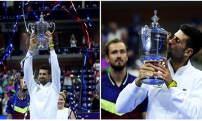 Novak Djokovic lần thứ 4 vô địch US Open, cân bằng cột mốc lịch sử được thiết lập bởi Margaret Court