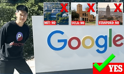 Từng bị 16 trường đại học từ chối, chàng trai được Google nhận với mức lương chạm mốc 10 con số/năm