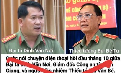 Vụ file ghi âm cắt ghép của Đại tá Đinh Văn Nơi: Công an tỉnh An Giang khởi tố vụ án