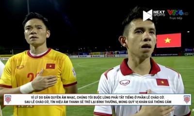 Không tắt tiếng Quốc ca các trận đấu tiếp theo của tuyển Việt Nam tại AFF Cup