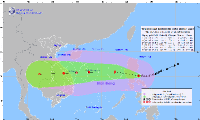 Diễn biến bão Noru: Giật trên cấp 17 tiến nhanh vào biển Đông