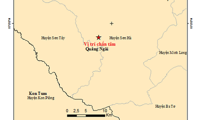 Liên tiếp xảy ra động đất tại Kon Tum, Quảng Ngãi