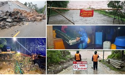Mưa lớn gây sạt lở ở Quảng Bình, nhiều thôn bản và tuyến đường biên giới bị cô lập