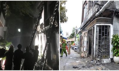 Hiện trường vụ cháy nhà 3 tầng ở Đà Nẵng trong đêm, 2 cháu bé tử vong