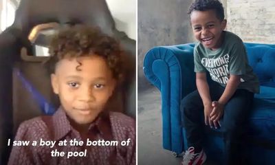 Bé trai 7 tuổi dũng cảm lặn xuống bể bơi sâu 1,8m cứu sống em nhỏ 3 tuổi bị đuối nước