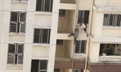 Người đàn ông khiếm thính tay không leo lên tầng 4 tòa nhà cứu cụ già mắc kẹt