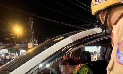 Nữ thiếu tá có biểu hiện say xỉn, lái xe gây tai nạn ở Gia Lai