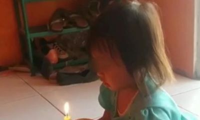 Clip bé 3 tuổi hào hứng đón sinh nhật với “chiếc bánh
