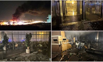 Tin thế giới - Cảnh tượng đổ nát bên trong nhà hát xảy ra vụ xả súng khiến hơn 200 người thương vong ở Nga