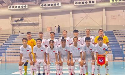 Đội tuyển nữ futsal Việt Nam thắng trận đầu tiên tại Bahrain