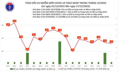Ngày 17/12: Thêm 319 ca mắc COVID-19 mới, 95 bệnh nhân được công bố khỏi bệnh