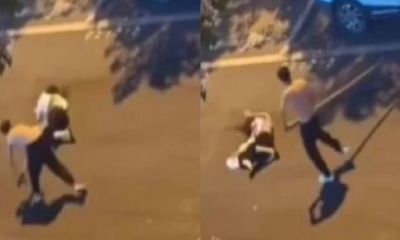 Nam thanh niên dùng gậy đánh tới tấp cô gái trẻ sau cãi vã