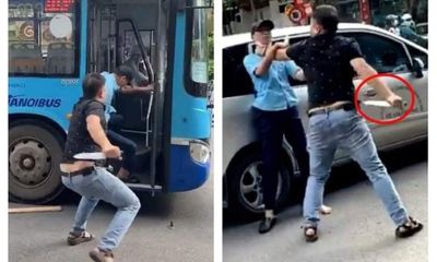 Hà Nội: Danh tính lái xe Mazda bóp cổ, cầm dao đe dọa phụ xe bus Cầu Bươu