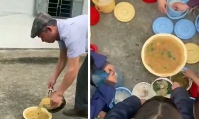 Xác minh người đăng clip đổ canh vào bát dưới đất cho học sinh ăn ở Hà Giang
