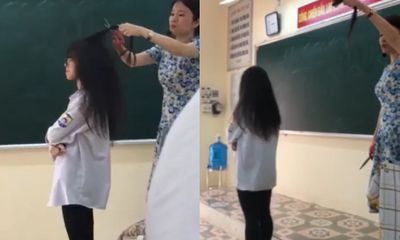 Sở GD&ĐT Vĩnh Phúc lên tiếng việc cô giáo cắt tóc nữ sinh ngay tại lớp