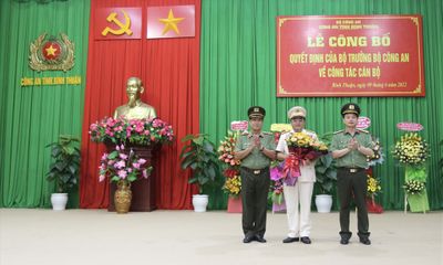 Thượng tá Huỳnh Ngọc Liêm được bổ nhiệm giữ chức Phó Giám đốc Công an tỉnh Bình Thuận