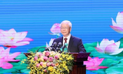 Diễn văn của Tổng Bí thư Nguyễn Phú Trọng tại Lễ kỷ niệm 60 năm Ngày thiết lập quan hệ ngoại giao và 45 năm Ngày ký Hiệp ước Hữu nghị và hợp tác Việt Nam-Lào