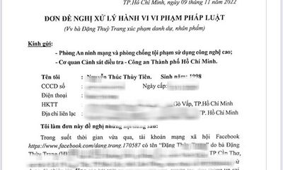 Hoa hậu Thùy Tiên đề nghị công an khởi tố bà Đặng Thùy Trang