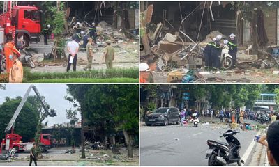 Hiện trường tan hoang vụ nổ khí gas ở Hà Nội, 4 người bị thương