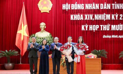 Bí thư Thành ủy Uông Bí Nghiêm Xuân Cường được bầu giữ chức Phó Chủ tịch tỉnh Quảng Ninh