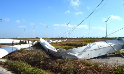 Vụ rơi cánh quạt điện gió ở Bạc Liêu: Thiệt hại khoảng 200 tỷ đồng